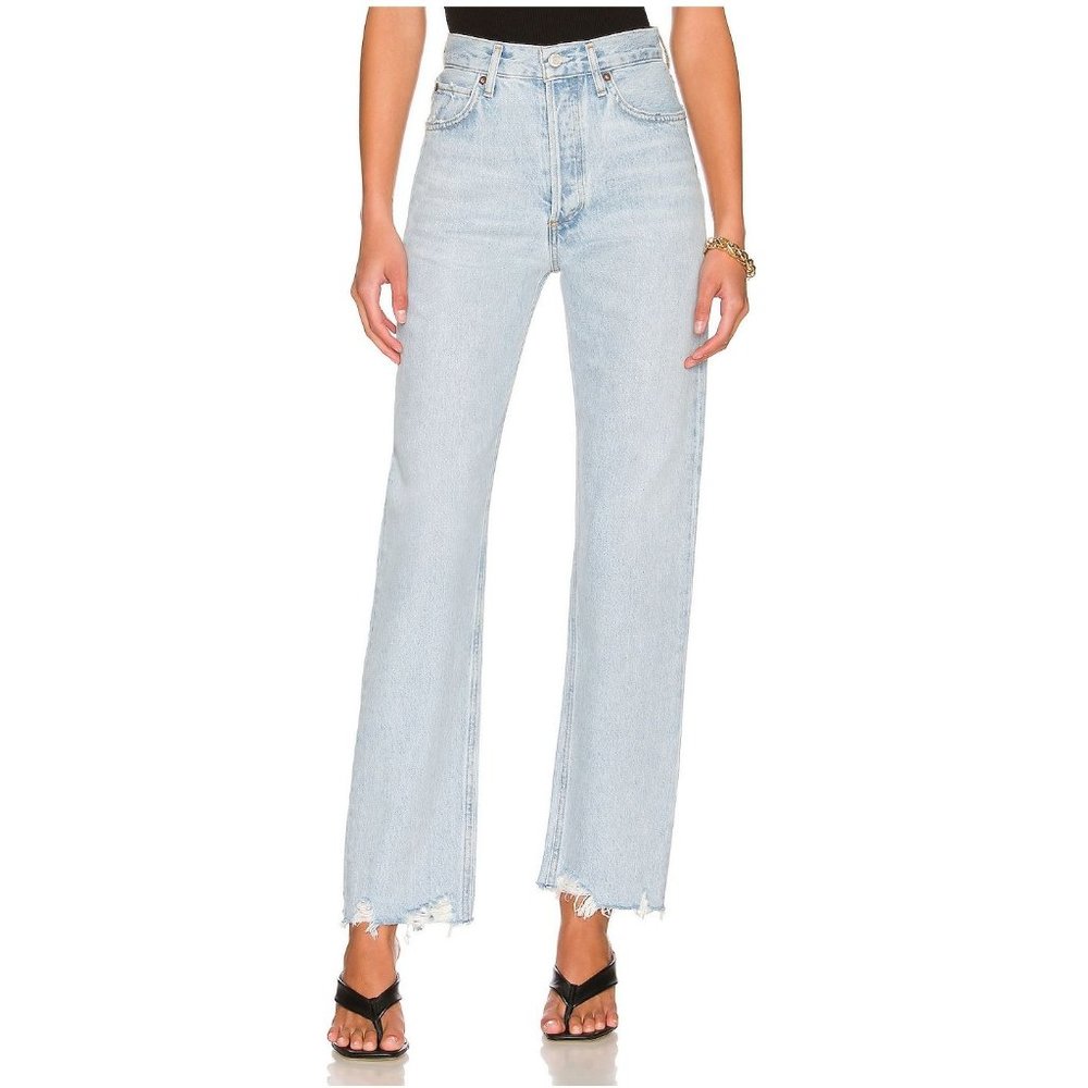 NWT AGOLDE 90's Pinch Waist High Rise Straight Jeans in Imitate Size 29